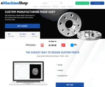 Emachineshop.com(CNC Manufacturing) Screenshot