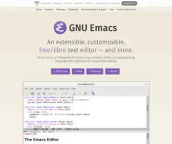 Emacs.org(Emacs) Screenshot