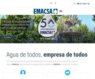 Emacsa.es(Empresa Municipal de Aguas de Córdoba S.A) Screenshot