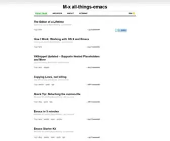 Emacsblog.org(M-x all-things-emacs) Screenshot