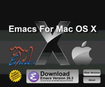 Emacsformacosx.com(GNU Emacs For Mac OS X) Screenshot
