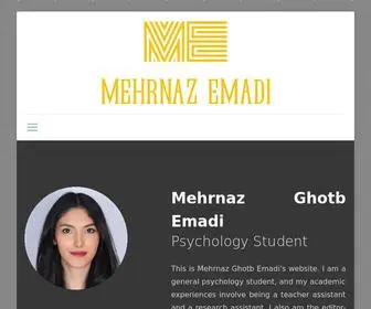 Emadimehrnaz.com(Mehrnaz Emadi's Website) Screenshot