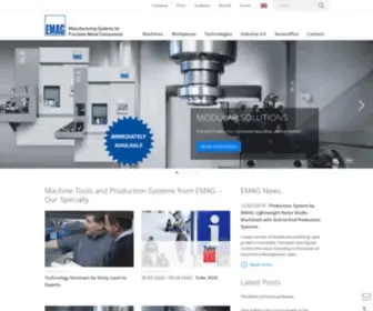 Emag.com(EMAG Machine Tools) Screenshot