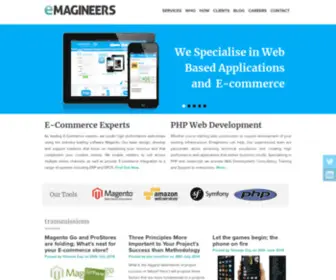 Emagineers.co.uk(PHP Web Developers & ECommerce Magento Developers) Screenshot