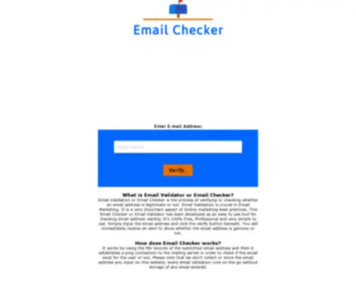 Email-Checker.us(The Best E) Screenshot