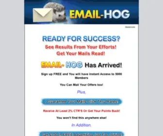 Email-Hog.com(Build Your Lists & Profits) Screenshot