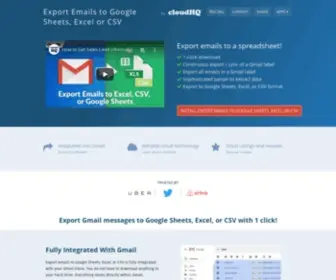 Email-TO-Excel.com(Export Emails to Sheets) Screenshot