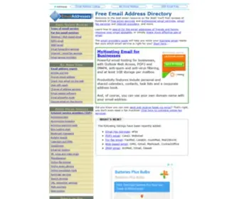 Emailaddresses.com(Free Email Address Directory) Screenshot