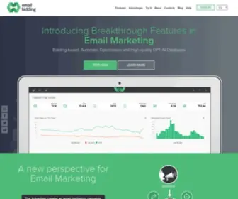 Emailbidding.com(Permission email marketing marketplace) Screenshot