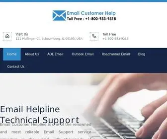 Emailcustomerhelpline.com(Email communication) Screenshot