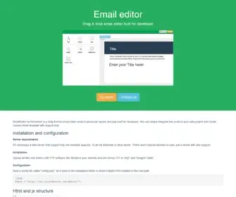 Emaileditor.net(Drag & drop email editor) Screenshot