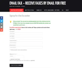 Emailfax.co.za(Free Fax to Email) Screenshot