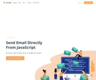 Emailjs.com(Send email directly from your client) Screenshot