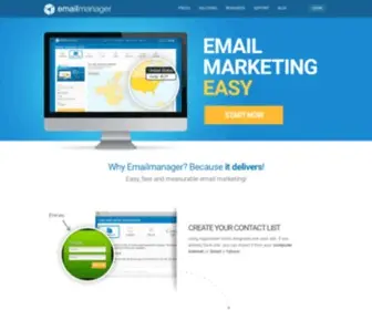 Emailmanager.com(Emailmanager I Software de email marketing) Screenshot