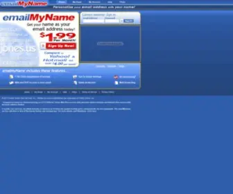 Emailmyname.com(Low-cost email address) Screenshot