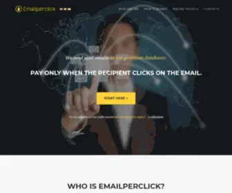 Emailperclick.com(High quality Email marketing blasts) Screenshot