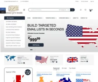 Emailproleads.com(Buy Email Database) Screenshot