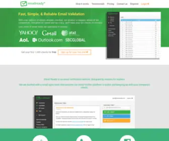 Emailready.com(Fast) Screenshot