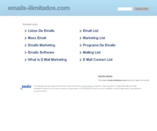 Emails-Ilimitados.com(Emails Ilimitados) Screenshot