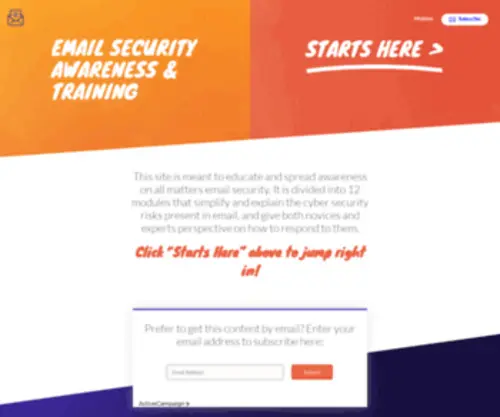 Emailsecurityawareness.com(Email Security Awareness) Screenshot
