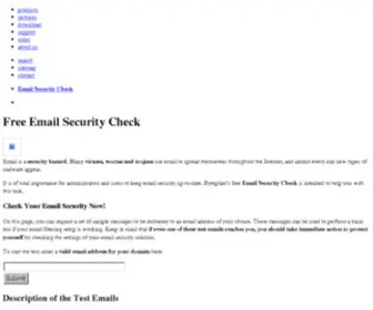 Emailsecuritycheck.net(NULL) Screenshot
