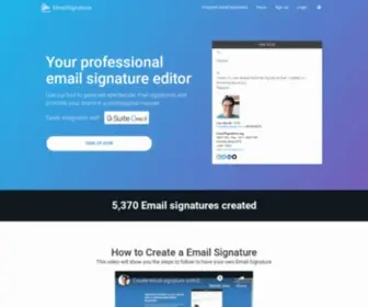 Emailsignature.org(Emailsignature) Screenshot