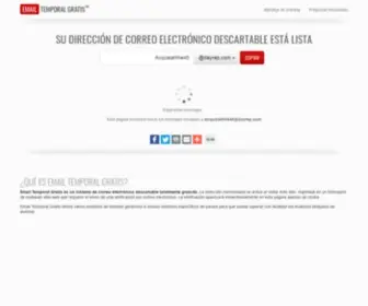 Emailtemporalgratis.com(Email Temporal Gratis) Screenshot