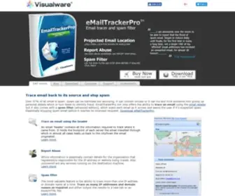 Emailtrackerpro.com(Trace an e) Screenshot