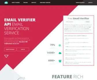 Emailverifierapi.com(Email Address Verification/Validation) Screenshot