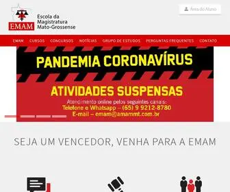Emam.org.br(Escola da Magistratura Mato) Screenshot