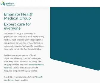 Emanatehealthmedicalgroup.com(The Emanate Health Medical Group) Screenshot