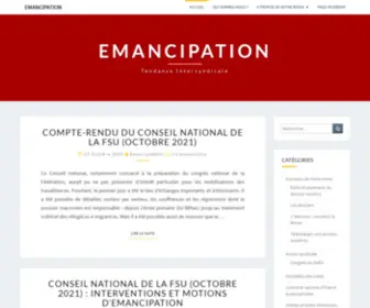 Emancipation.fr(Tendance intersyndicale) Screenshot