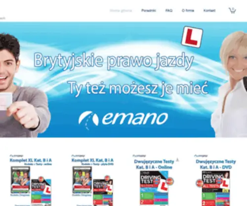 Emano.co.uk(Prawo jazdy w UK po polsku 2013) Screenshot
