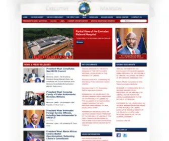 Emansion.gov.lr(The Executive Mansion) Screenshot