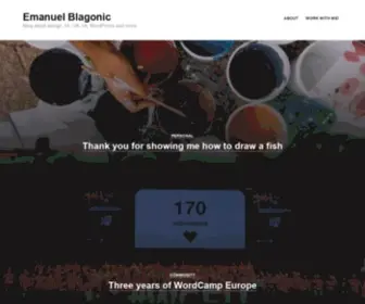 Emanuelblagonic.com(Emanuel Blagonic) Screenshot