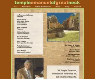 Emanuelgn.org(Temple Emanuel of Great Neck) Screenshot