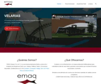 EmaqRo.mx(Velarias, Proyectos Tenso Estructuras y Arquitectura Textil) Screenshot