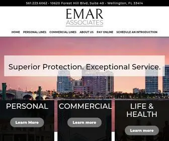 Emarinsurance.com(EMAR Associates) Screenshot