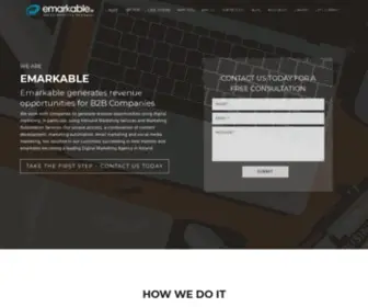 Emarkable.ie(Digital Marketing Strategies and Export Marketing for B2B Companies) Screenshot