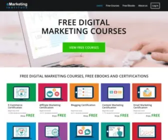Emarketinginstitute.org(10 Free Digital Marketing Certification Courses) Screenshot