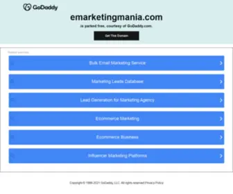 Emarketingmania.com(Bulk email marketing lists) Screenshot