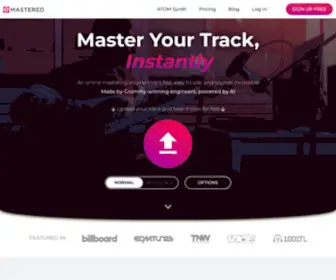 Emastered.com(Online Audio Mastering by Grammy Winning Engineers) Screenshot