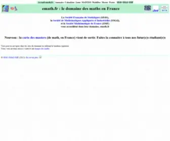 Emath.fr(Pages communes du domaine) Screenshot