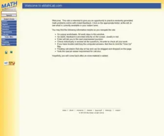 Emathlab.com(Math Help) Screenshot