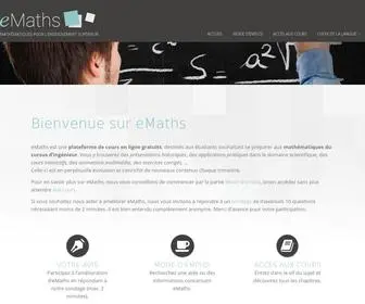 Emaths.education(Plateforme de cours) Screenshot