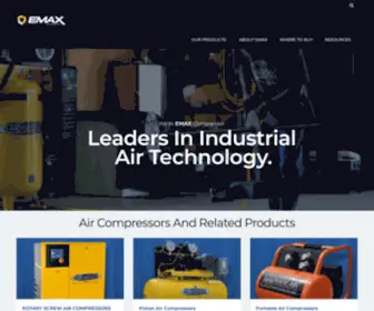 Emaxcompressor.com(Industrial Air Compressors) Screenshot