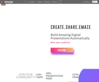 Emaze.com(Content Creation) Screenshot