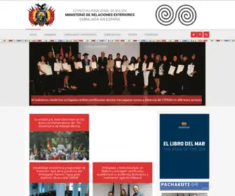 Embajadadebolivia.es(España) Screenshot