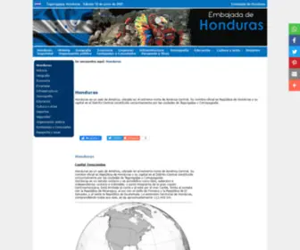 Embajadadehonduras.org(Embajada de Honduras) Screenshot