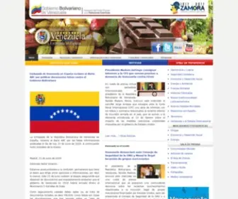 Embajadadevenezuela.es(Web Oficial) Screenshot